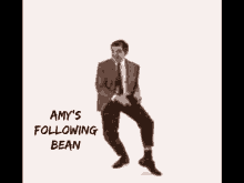 Amys Following Bean Mr Bean GIF - Amys Following Bean Mr Bean Dancing GIFs