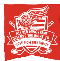 All Red Wings Fans Deserve The Right To Vote How They Choose Michigan Sticker - All Red Wings Fans Deserve The Right To Vote How They Choose Michigan Michigan Voting Stickers