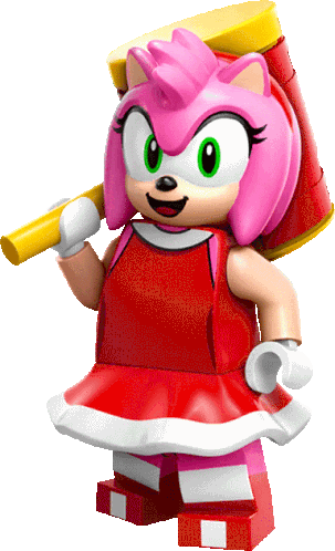 Lego Amy Rose Sonic The Hedgehog Sticker - Lego Amy Rose Amy Rose Sonic the  hedgehog - Discover & Share GIFs