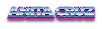 the name anita cruz is displayed in a futuristic font