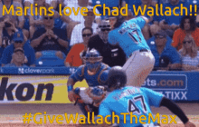 Marlins Chad Wallach GIF - Marlins Chad Wallach Deathy Deat GIFs