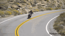 Downhill Motorcyclist GIF - Downhill Motorcyclist Make A Turn GIFs