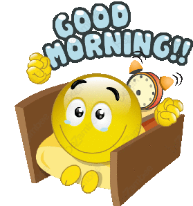 Good Morning Emoji Sticker - Good Morning Emoji Cute Stickers