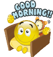 Good Morning Emoji Sticker - Good Morning Emoji Cute Stickers