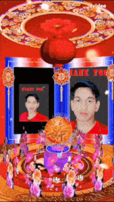 a thank you card with a picture of a boy