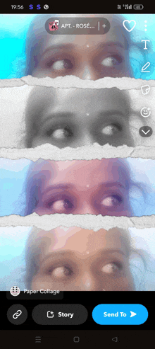 a collage of a woman 's face with the name rose on the top right
