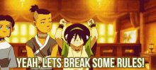 excited break rules toph avatar the last airbender