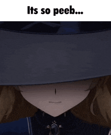 a picture of a girl with the words " it 's so peeb " on top