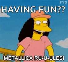 Simpsons Metallica GIF - Simpsons Metallica Rules GIFs