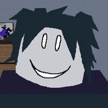 a pixel art drawing of a person with a knife in their hand
