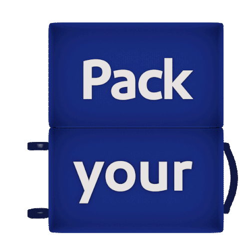 Pack Your Bags Luggage Sticker - Pack Your Bags Luggage Stickers