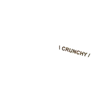 a white background with the words " i crunchy " on it