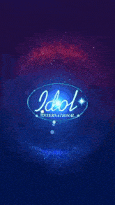 a pixel art of a blue background with a white object in the middle
