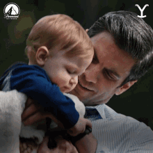 Carrying A Baby Jamie Dutton GIF - Carrying A Baby Jamie Dutton Wes Bentley GIFs