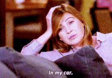 Greys Anatomy Meredith Grey GIF - Greys Anatomy Meredith Grey In My Car GIFs