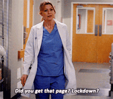 Greys Anatomy Meredith Grey GIF - Greys Anatomy Meredith Grey Did You Get That Page GIFs