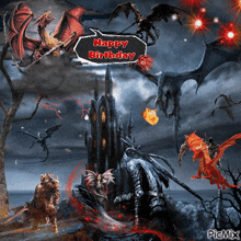 Dragon Birthday GIF - Dragon Birthday Picmix GIFs