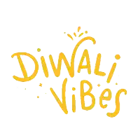 a yellow sign that says diwali vibes
