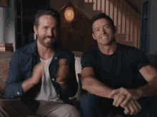 Hugh Jackman Ryan Reynolds GIF - Hugh Jackman Ryan Reynolds Wolverine GIFs