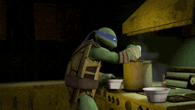 Tmnt Leonardo GIF - Tmnt Leonardo Cooking GIFs