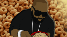 Rick Ross Cereal GIF - Rick Ross Cereal Eating GIFs