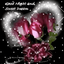 Heart Good Night GIF - Heart Good Night Rose GIFs
