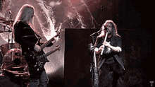 Nightwish Marko Hietala GIF - Nightwish Marko Hietala Troy Donockley GIFs