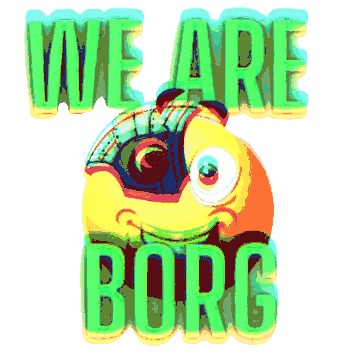 Borg Emoji Sticker - Borg Emoji Star Trek Stickers