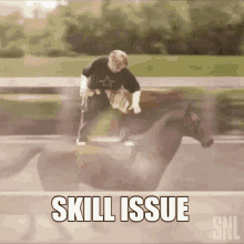 Skill Issue Horse GIF - Skill Issue Horse Skateboarding GIFs