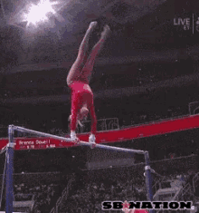 Gymnast Fail Bars GIF
