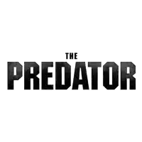 the word predator is on a white background with red arrows