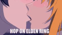 elden ring hop on kiss anime elden