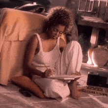 Writing Janet Jackson GIF - Writing Janet Jackson Again Song GIFs