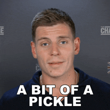 A Bit Of A Pickle Tristan GIF - A Bit Of A Pickle Tristan The Challenge World Championship GIFs