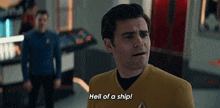 Hell Of A Ship Captain James T Kirk GIF - Hell Of A Ship Captain James T Kirk Paul Wesley GIFs