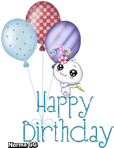 Happy Birthday Balloons Sticker - Happy Birthday Balloons Cute Stickers