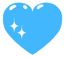 blue hearts blinking