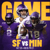 Minnesota Vikings Vs. San Francisco 49ers Pre Game GIF - Nfl National Football League Football League GIFs