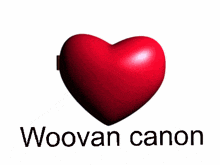 a picture of two anime characters with the words woovan canon underneath