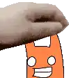 a hand is holding a cartoon character with a smiling face on it .