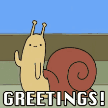 Greetings Snail GIF - Greetings Snail GIFs
