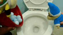 sml golf balls toilet bowser junior cody