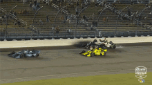 crash accident went flying wrecked indycar series