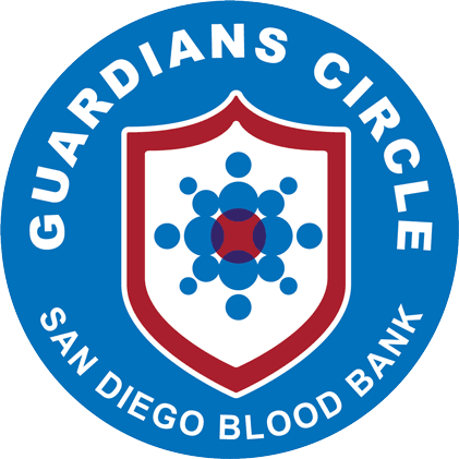 Guardians Circle San Diego Blood Bank Sticker - Guardians Circle San Diego Blood Bank Blood Donor Stickers