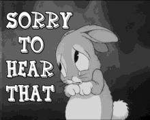 Sorry To Hear That Sad Bunny GIF - Sorry To Hear That Sorry Sad Bunny GIFs