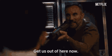Get Us Out Of Here Now Gunpoint GIF - Get Us Out Of Here Now Gunpoint Lets Get Outta Here GIFs