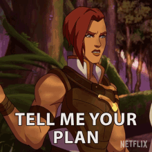 Tell Me Your Plan Teela GIF - Tell Me Your Plan Teela Masters Of The Universe Revelation GIFs