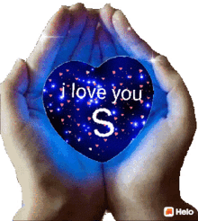 i love you hearts letter s love hands