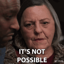 Its Not Possible Connie GIF - Its Not Possible Connie Virgin River GIFs