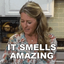 It Smells Amazing Jill Dalton GIF - It Smells Amazing Jill Dalton The Whole Food Plant Based Cooking Show GIFs